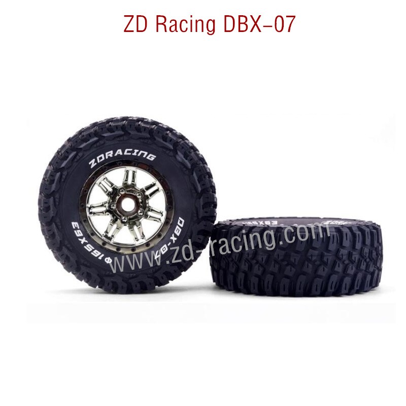 ZD Racing DBX 07 RC Car Parts Tires assembly 8643 grey