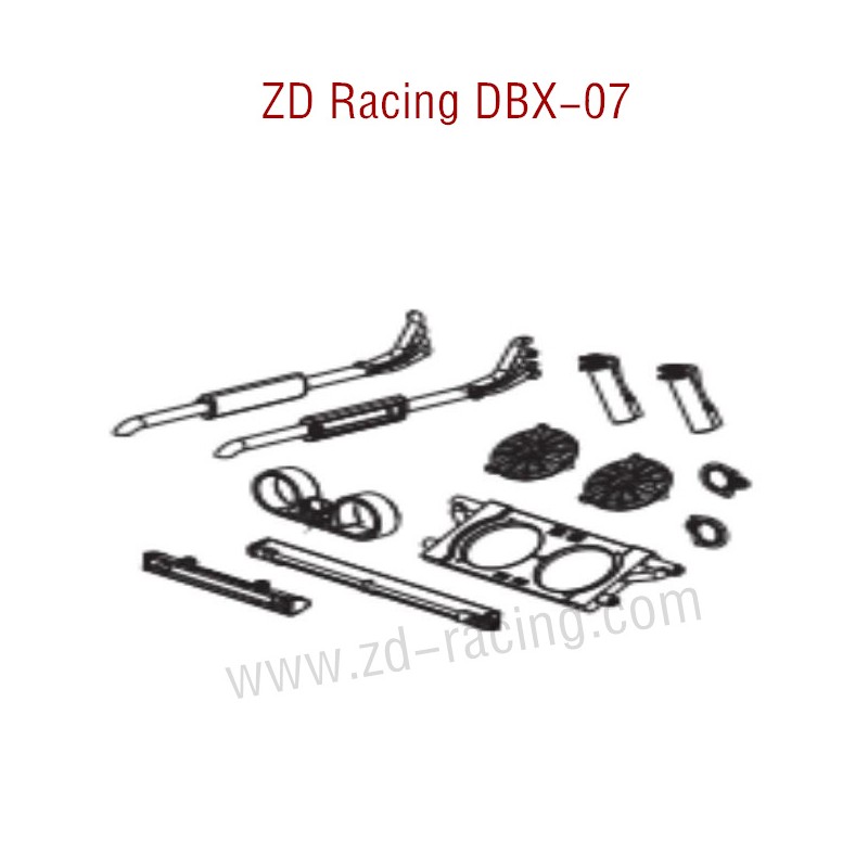 ZD Racing DBX 07 RC Car Parts Trim kit 8646