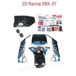 ZD Racing DBX 07 RC Car Parts Car Shell 8648 blue