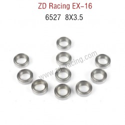 ZD Racing EX16 RC Touring Car Parts 6527 Bearing 8X3.5