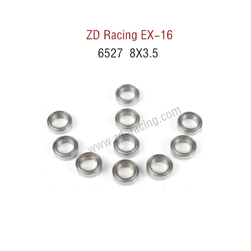 ZD Racing EX16 RC Touring Car Parts 6527 Bearing 8X3.5