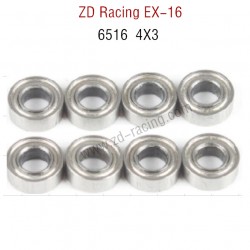 ZD Racing EX16 RC Touring Car Parts 6516 Bearing 4X3