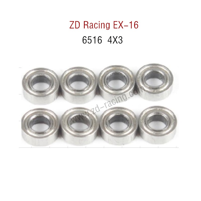 ZD Racing EX16 RC Touring Car Parts 6516 Bearing 4X3