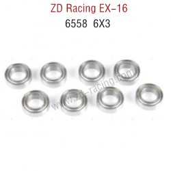 ZD Racing EX16 RC Touring Car Parts 6558 Bearing 6X3