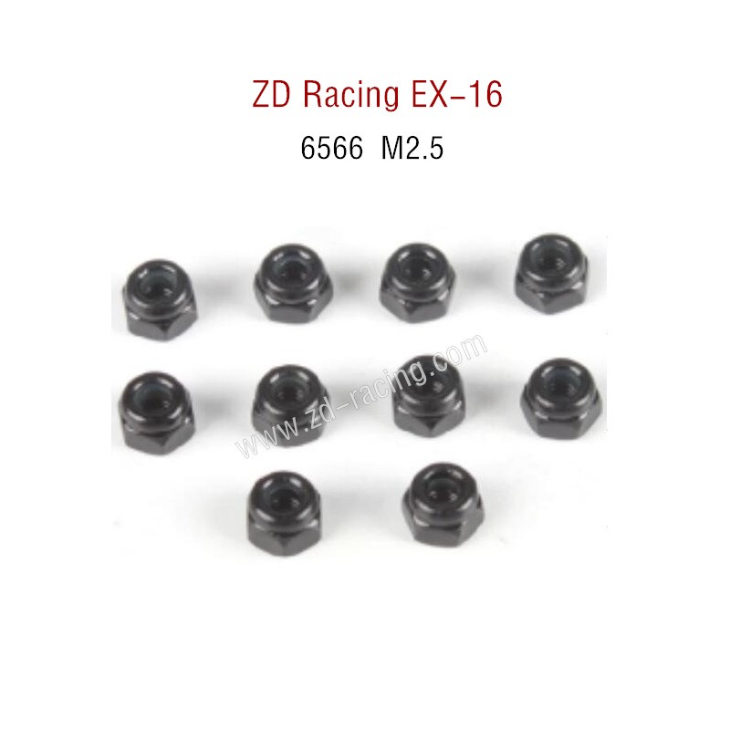 ZD Racing EX16 RC Touring Car Parts 6566 M2.5 locket set