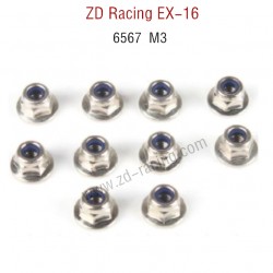 ZD Racing EX16 RC Touring Car Parts 6567 M3 locket set