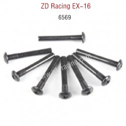 ZD Racing EX16 RC Touring Car Parts 6569 Front Rear Lower Suspension Pins