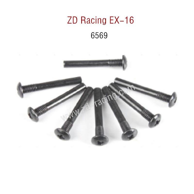 ZD Racing EX16 RC Touring Car Parts 6569 Front Rear Lower Suspension Pins