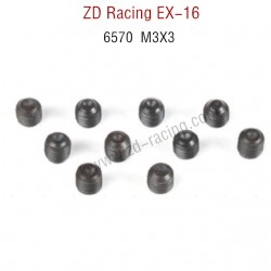 ZD Racing EX16 RC Touring Car Parts 6570 M3X3 Scret Screw Set