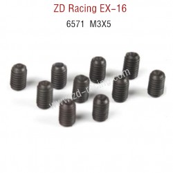 ZD Racing EX16 RC Touring Car Parts 6571 Screw Set M3X5