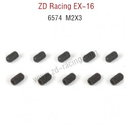 ZD Racing EX16 RC Touring Car Parts 6574 M2X3 Screw Set