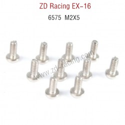 ZD Racing EX16 RC Touring Car Parts 6575 M2X5 Round head socket screw