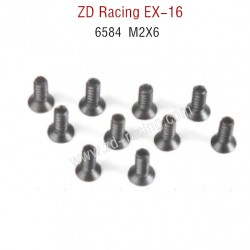 ZD Racing EX16 RC Touring Car Parts 6584 M2X6 Screw Set