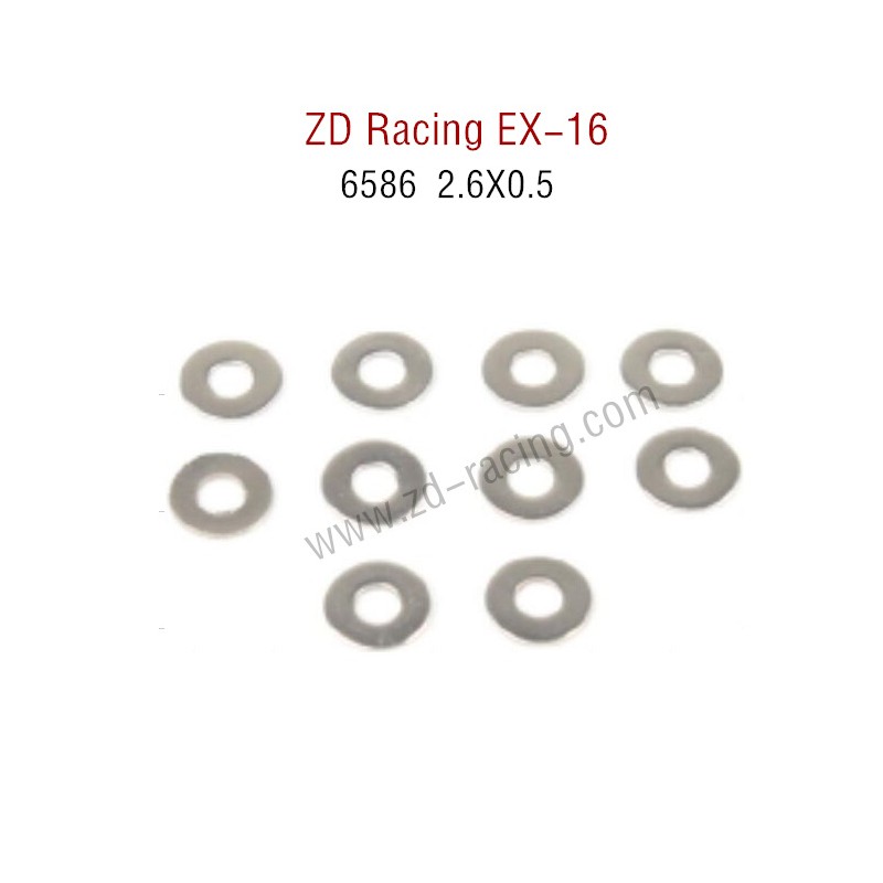 ZD Racing EX16 RC Touring Car Parts 6586 2.6X0.5 Screw Set