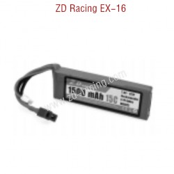 ZD Racing EX16 RC Touring Car Parts 6090 7.4V 1500mAh Li-Po Battery