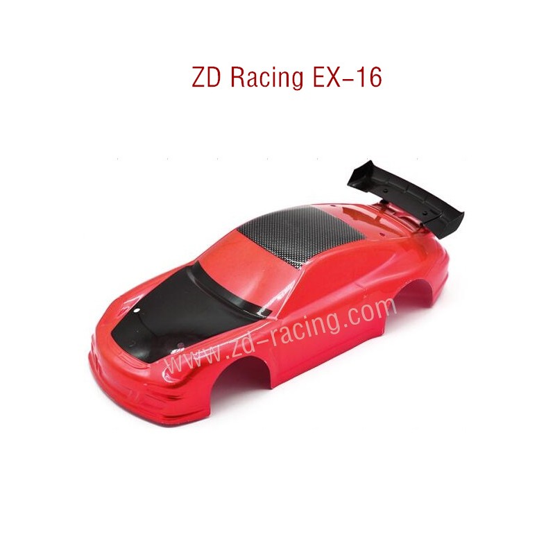 ZD Racing EX16 RC Touring Car Parts Car A body red