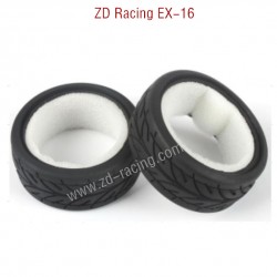 ZD Racing EX16 RC Touring Car Parts Tires and Sponge Set 6191