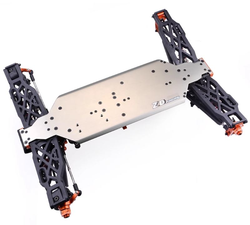 ZD Racing 9021-V3 aluminum alloy chassis details: