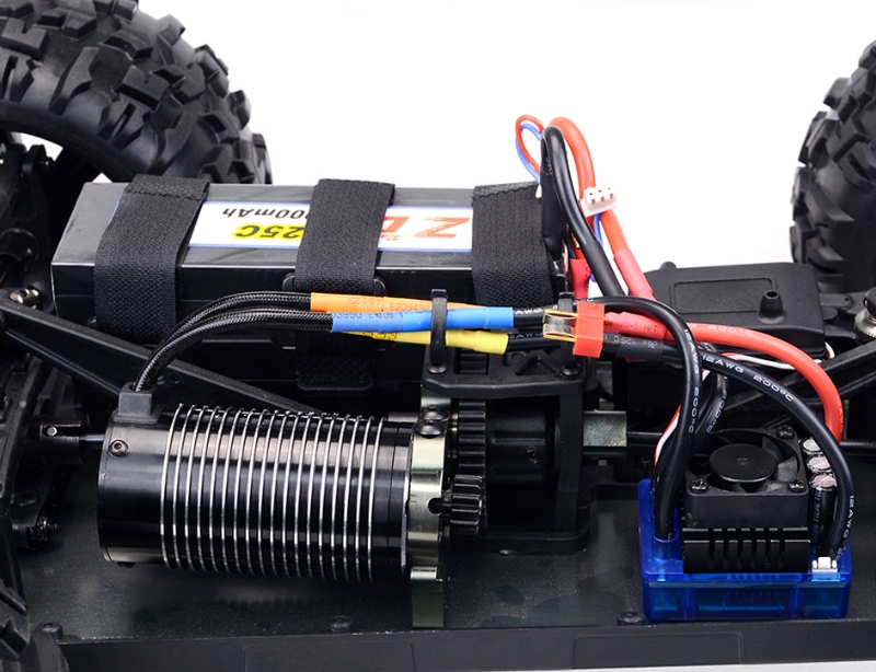 ZD Racing 9116-V3 motor and ESC details: