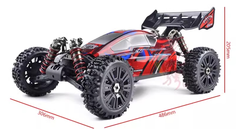 ZD Racing Pirates3 BX-8E 1/8 9020 V3 Brushless RC Car size